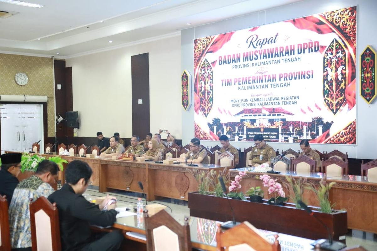 Tim Pemprov Hadiri Rapat Banmus DPRD dengan Agenda Penyusunan Kembali Jadwal Kegiatan DPRD Provinsi Kalteng