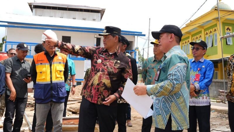 Bupati Barito Utara Tinjau Sejumlah Proyek Infrastruktur dan Fasilitas Publik