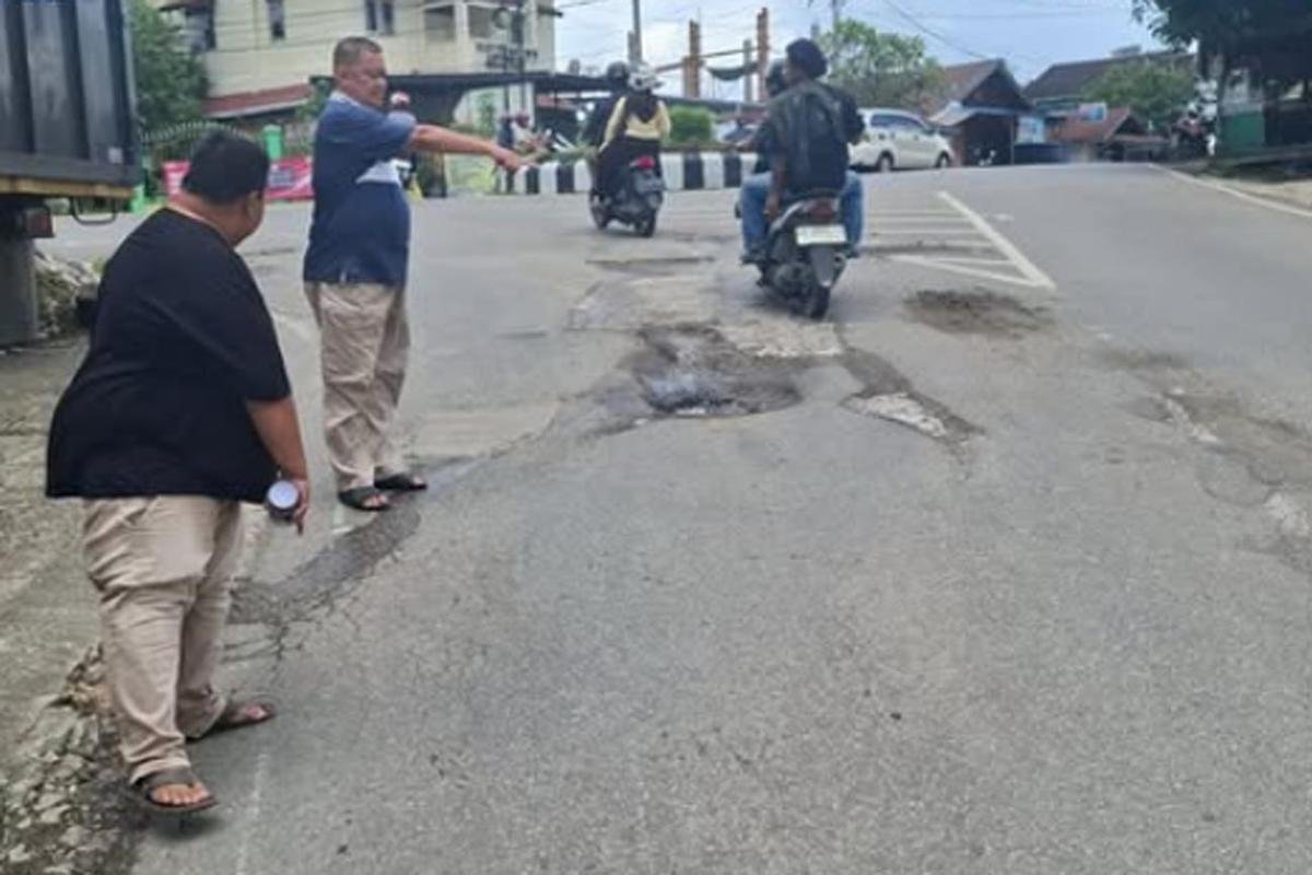 Gerak Cepat PUPR Barito Utara Segera Atasi Perbaikan Ruas Jalan Sudirman