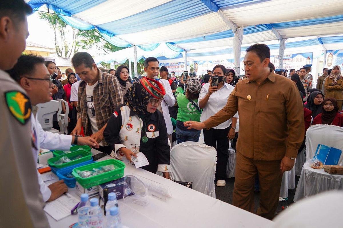 Wagub Edy Pratowo Apresiasi Bakti Kesehatan Polda Kalteng Peringati Hari Bhayangkara ke-80