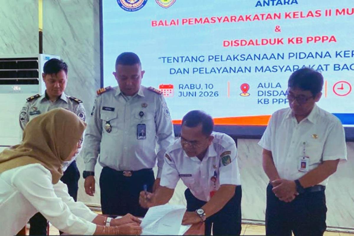 Perkuat Sinergi, Bapas Kelas II Muara Teweh dan Disdalduk KB PPPA Barito Utara Tandatangani PKS