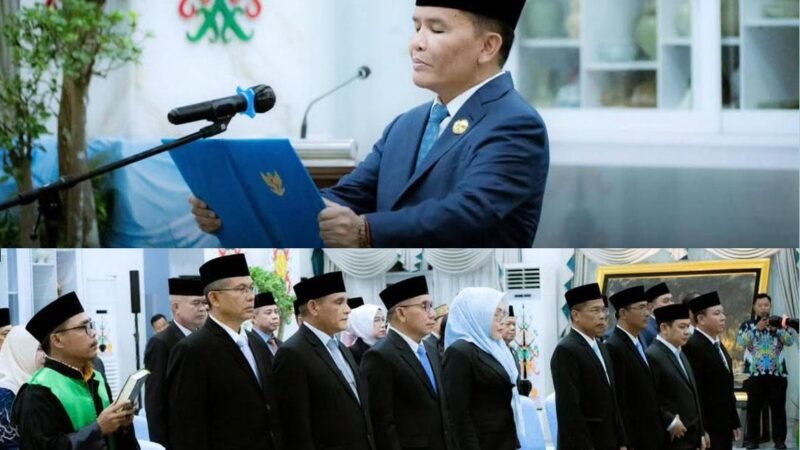Gubernur Kalteng Lantik 8 Pejabat Pimpinan Tinggi Pratama Termasuk Kepala Diskominfosantik