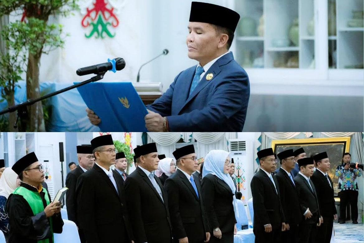 Gubernur Kalteng Lantik 8 Pejabat Pimpinan Tinggi Pratama Termasuk Kepala Diskominfosantik