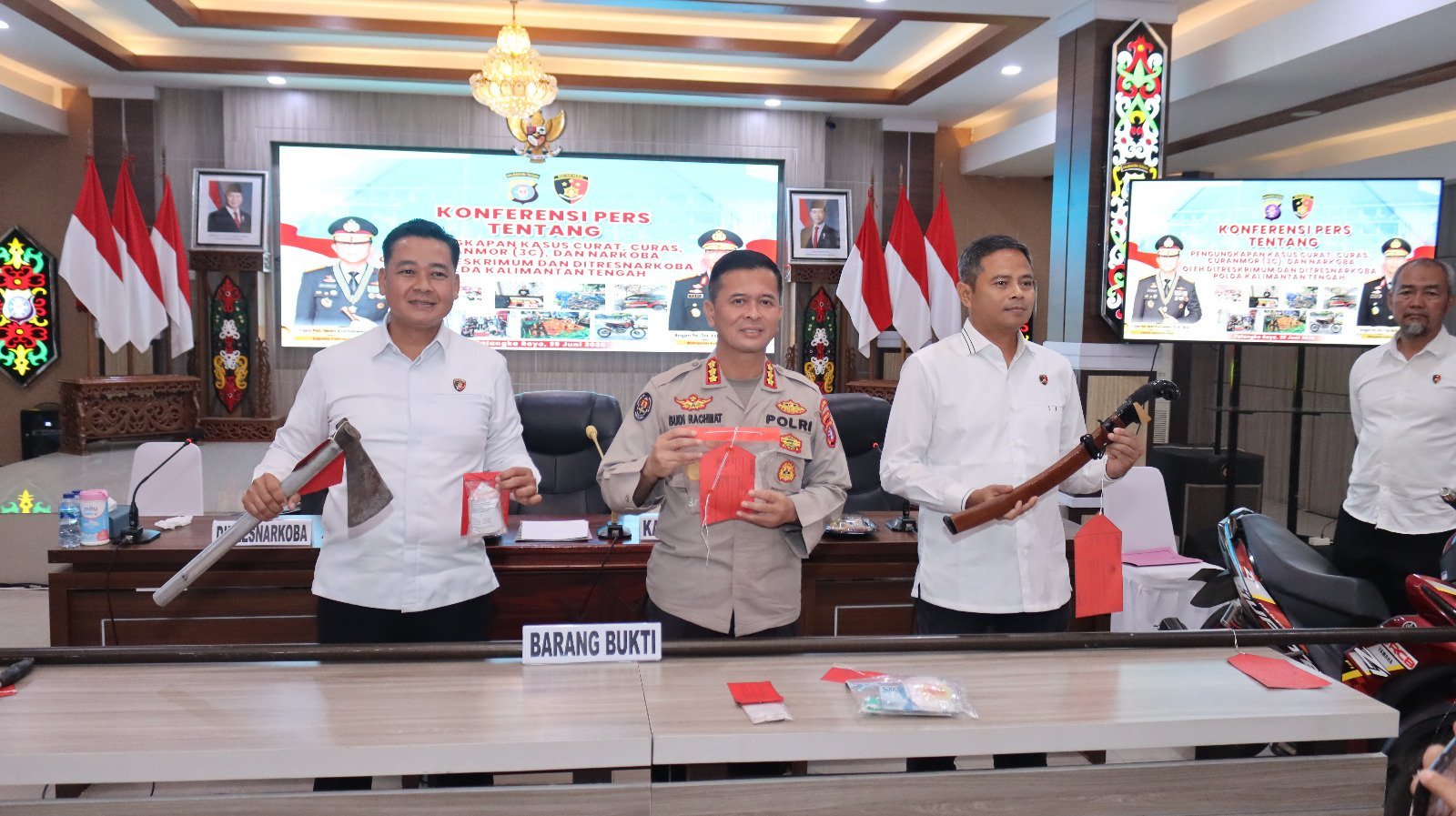 Polda Kalteng Ungkap 331 Kasus Narkoba, Tangani 323 Kasus 3C Selama Semester I 2026