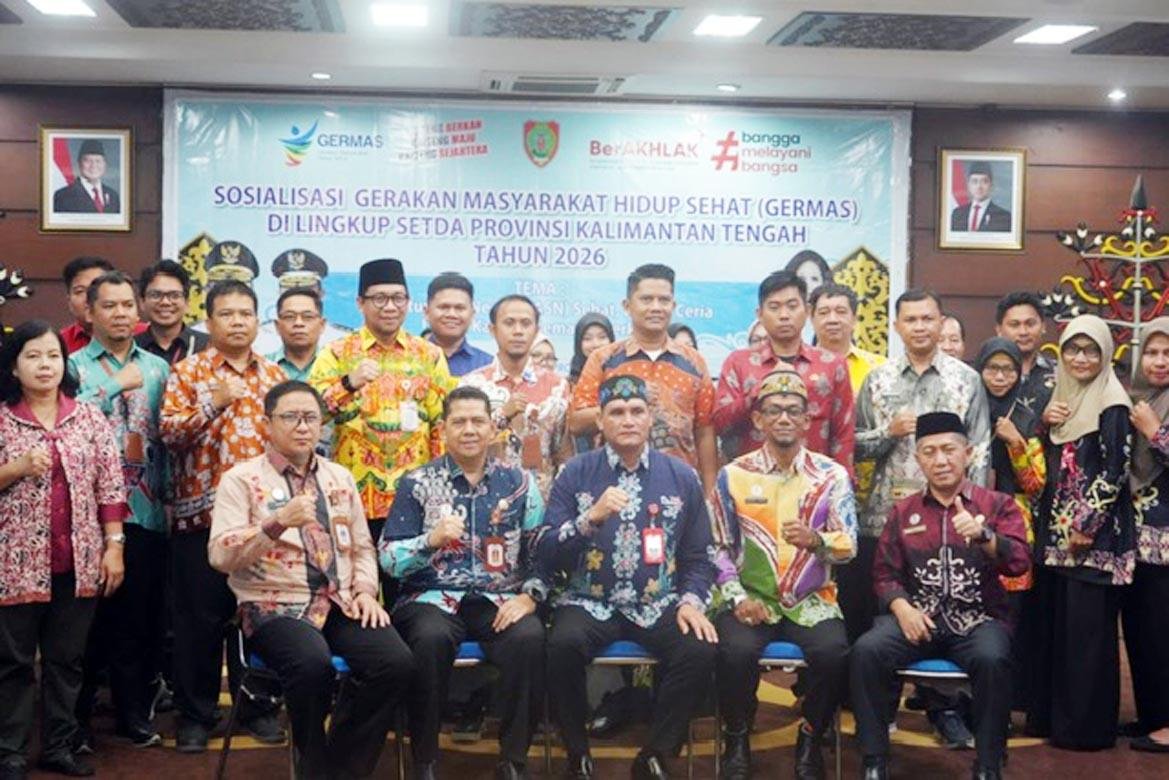 Perkuat Budaya Hidup Sehat ASN, Pemprov Gelar Sosialisasi GERMAS Lingkup Setda Kalteng 2026