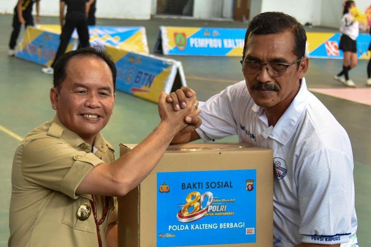Gubernur Kalteng Buka Turnamen Bola Voli Kapolda Cup II Tahun 2026, Rangkaian Peringatan Hari Bhayangkara ke-80