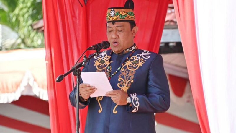 Wagub Kalteng Inspektur Upacara Peringatan Hari Jadi ke-24 Kabupaten Sukamara