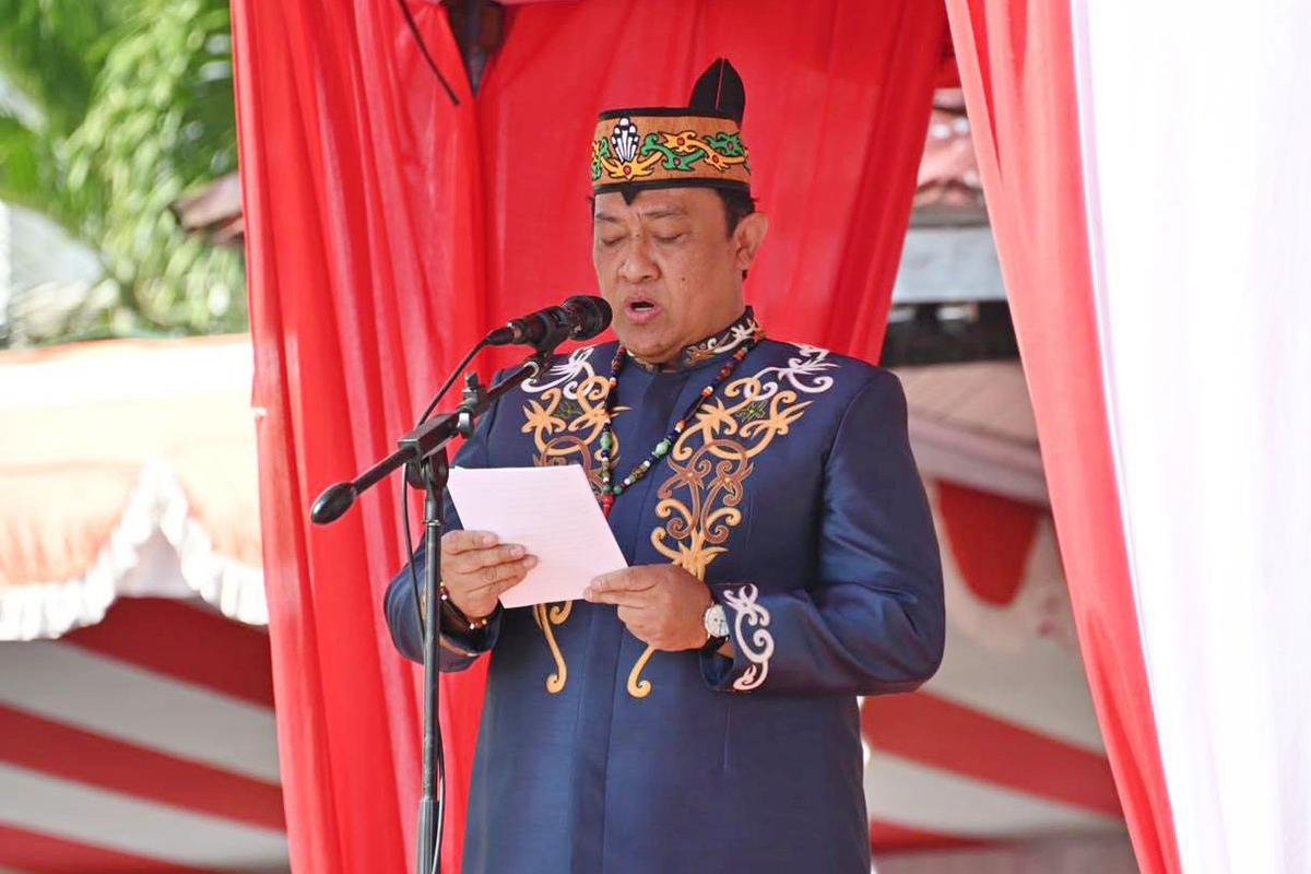 Wagub Kalteng Inspektur Upacara Peringatan Hari Jadi ke-24 Kabupaten Sukamara