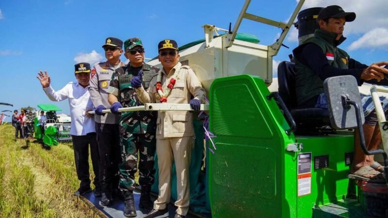 Gubernur  Tegaskan Panen Raya di Kapuas Bukti Nyata Kontribusi Kalteng Dukung Implementasi Asta Cita Presiden