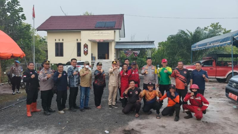 Di Posko Penanganan Darurat Karhutla, Kapolsek Sabangau Sambut Kunjungan Gubernur dan Kapolda Kalteng