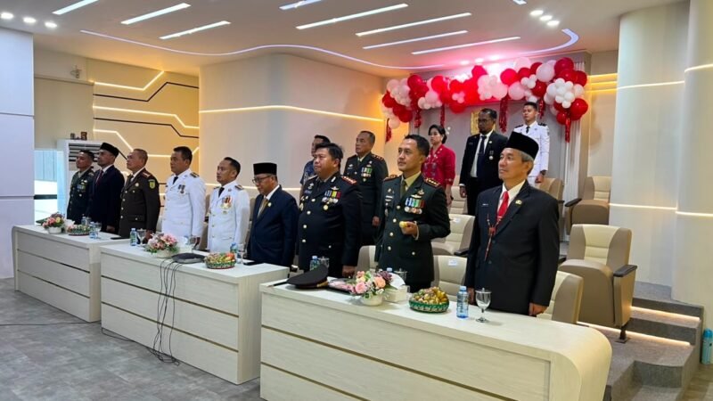 Secara Virtual, Kapolresta Palangka Raya Ikuti Momen Sakral Pengibaran Bendera di Istana Kepresidenan RI