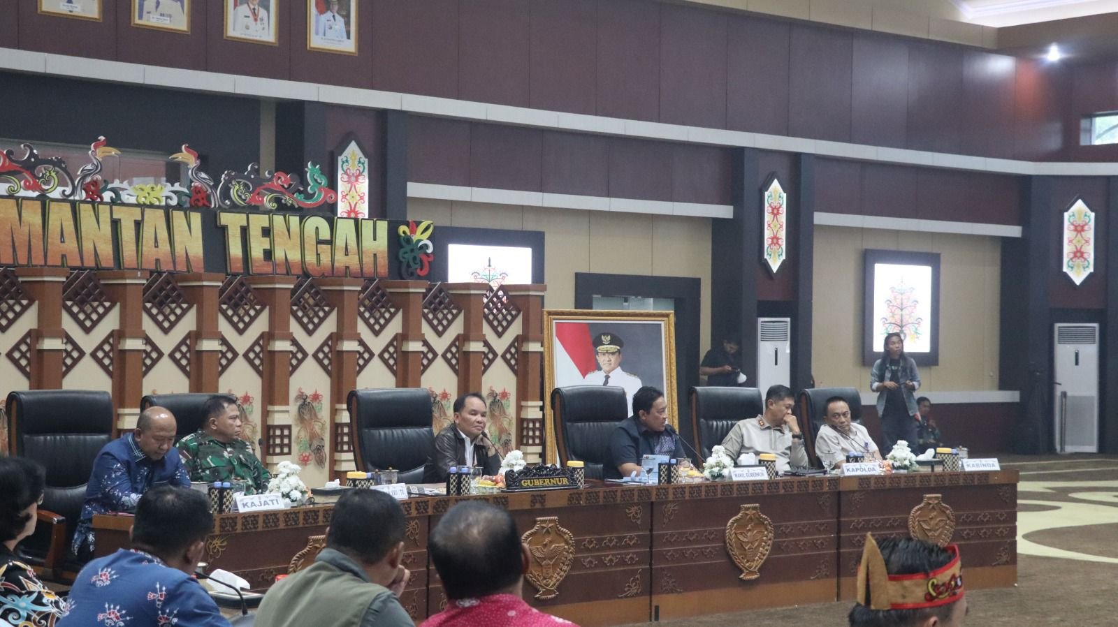 Perkuat Sinergi Penanganan Karhutla, Kapolresta Palangka Raya Hadiri Rakor Bersama Pemprov Kalteng