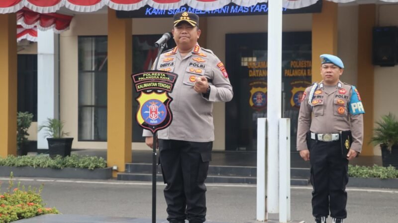 Apel Jam Pimpinan, Kapolresta Palangka Raya Apresiasi Kinerja dan Dedikasi Personel