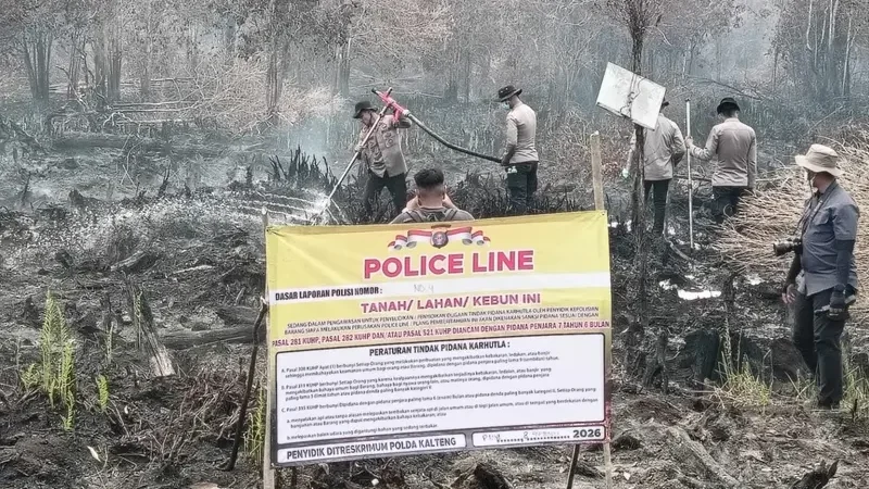 Polda Kalteng Usut 62 Kasus Karhutla: 25 Orang Jadi Tersangka, 1 Korporasi Naik ke Penyidikan