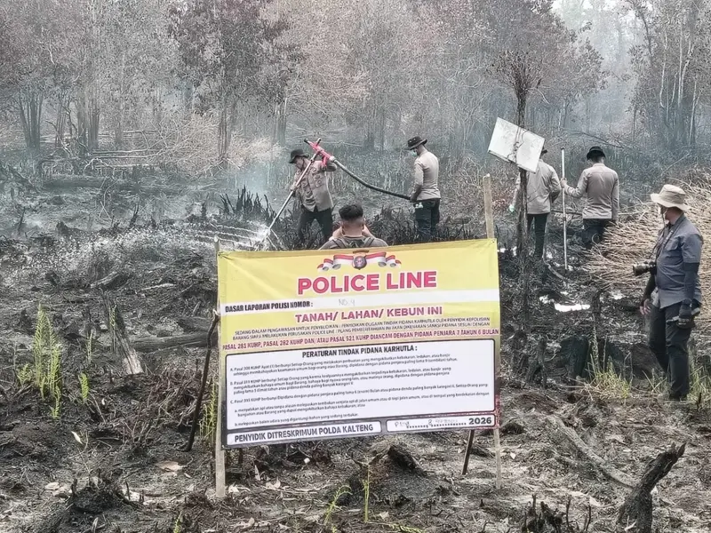 Polda Kalteng Usut 62 Kasus Karhutla: 25 Orang Jadi Tersangka, 1 Korporasi Naik ke Penyidikan