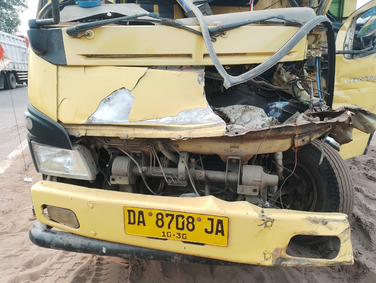 Quick Respons Laka Lantas, Polsek Sabangau Amankan TKP di Jalan Mahir Mahar