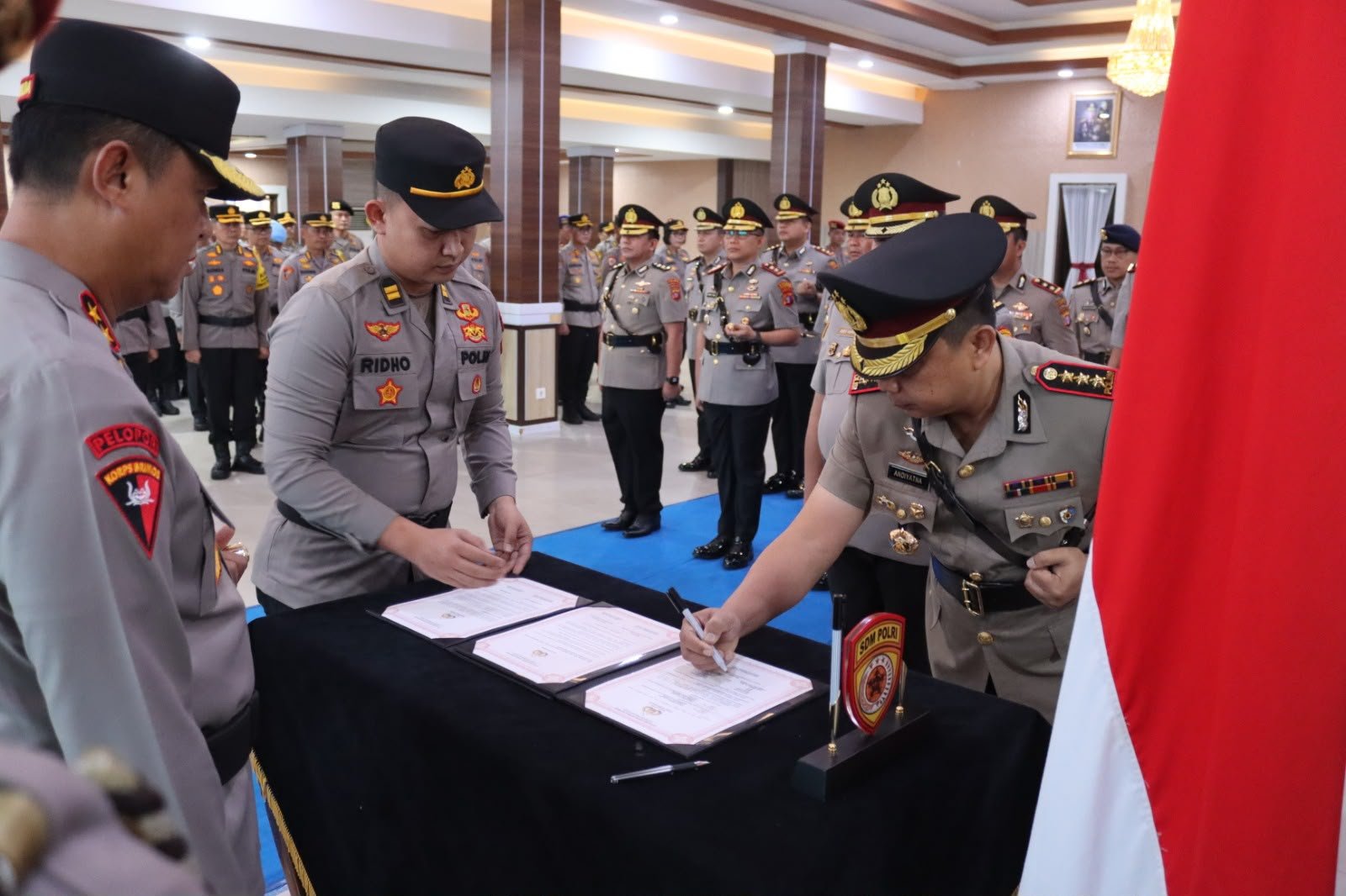Di Aula Arya Dharma, Kapolda Kalteng Pimpin Sertijab Kapolresta Palangka Raya