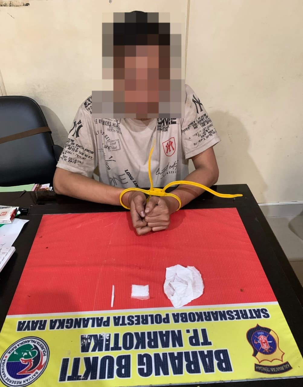 Diduga Edarkan Sabu 3,23 Gram, Pria 34 Tahun Diamankan Satresnarkoba Polresta Palangka Raya