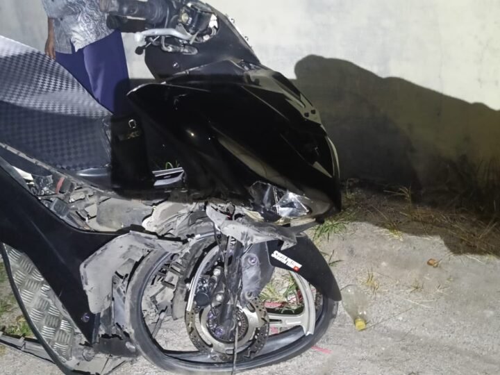 Quick Respons Laka Lantas, Polsek Sabangau Datangi TKP di Jalan Mahir Mahar